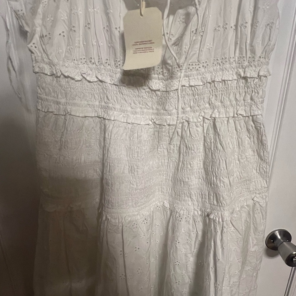 Off white Gap Doen eyelet dress NWT - Picture 8 of 9